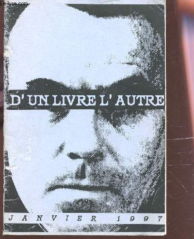 D'UN LIVRE A L'AUTRE / JANVIER 1997.