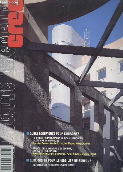 ARCHITECTURE INTERIEURE CREE / N237 - JUIN JUILLET 1990 / QUELS LOGEMENTS POUR L'EUROPE? : L'ESPAGNE EN MOUVEMENT, LA RFA E NVERT; L'AUTRICHE EN COURS / FRANCE, LES CHANTIERS DES SENIORS, LES HALLS DES JUNIORS / QUEL DESIGN POUR LE MOBILIER DE BUREAU ...