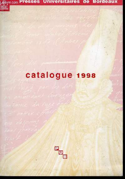 CATALOGUE 1998 DES LIVRES DISPONIBLES.