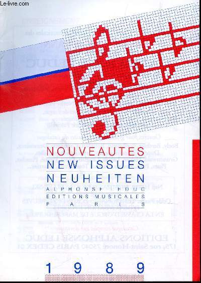 CATALOGUE : NOUVEAUTES - NEWS ISSUES - NEUHEITEN - EXTRAIT DU CATALOGUE - MAI 1989.