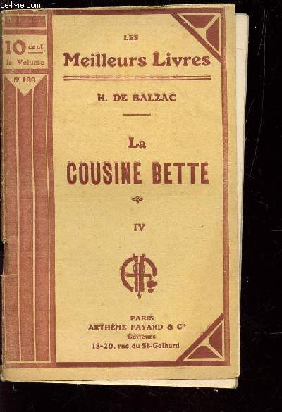 LA COUSINE BETTE