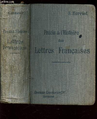 PRECIS DE L'HISTOIRE DES LETTRES FRANCAISES 2e EDITION.