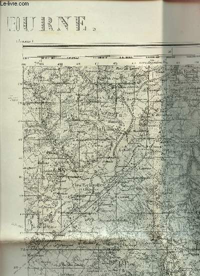 1 CARTE DE LIBOURNE EN NOIR ET BLANC DE DIMENSION 50 CM X 70 CM ENVIRON / N181 - TYPE 1889 / CARROYAGE KILOMETRIQUE - PROJECTION LAMBERT - III ZONE SUD.