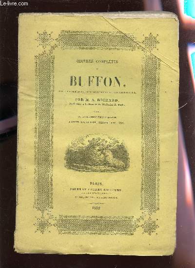 TOME CINQUIEME : OISEAUX (1ere PARTIE) / OEUVRES COMPLETES DE BUFFON - SUIVIES DE LA CLASSIFICATION COMPAREE DE CUVIER, LESSON, ETC... / 2e EDITION.