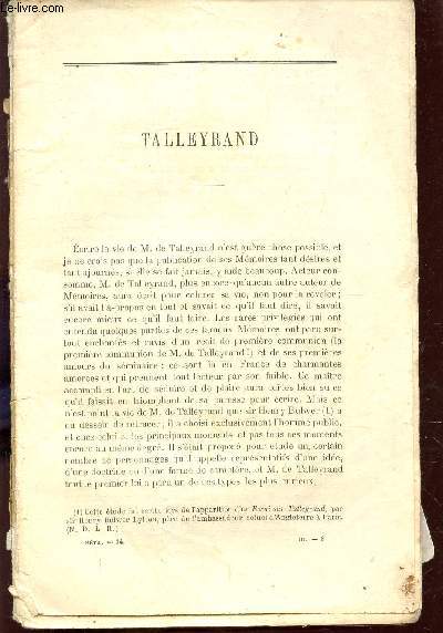 LA LECTURE RETROSPECTIVE - TOMES III,IV ET V - LIVRAISONS - FEVRIER 1891 / TALLEYRAND - MINUIT ET MIDI - QUATUOR - MADAME BOVARY - MA JEUNESSE - UN CORSAIRE - MON AMI HERMANN - LA LAMPE DE DAVY -