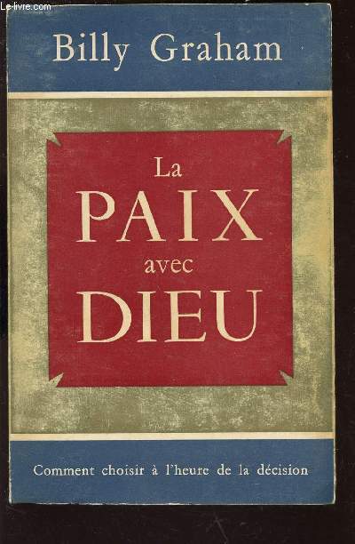 LA PAIX AVEC DIEU -