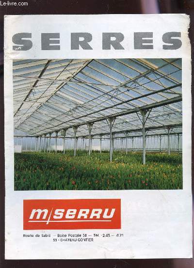 PLAQUETTE DE PRESENTATION DES SERRES MS MAURICE SEERU.