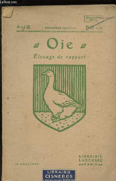 OIE - ELEVAGE DE RAPPORT / DEUXIEME EDITION.