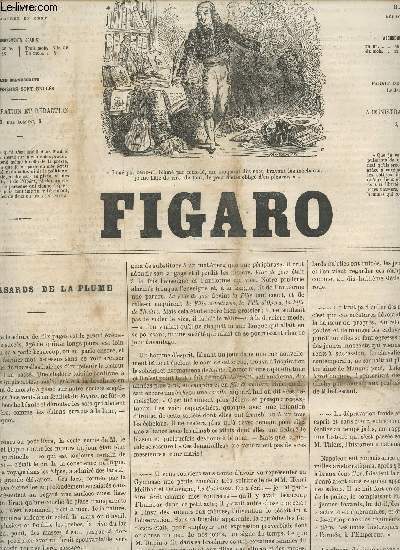 LE FIGARO - 1ere ANNEE - 1088 - 20 JUILLET 1865 / LES HASARDS DE LA PLUME - LES CHASSES DU FIGARO - LA BANQUE ET LES BANQUISTES - L