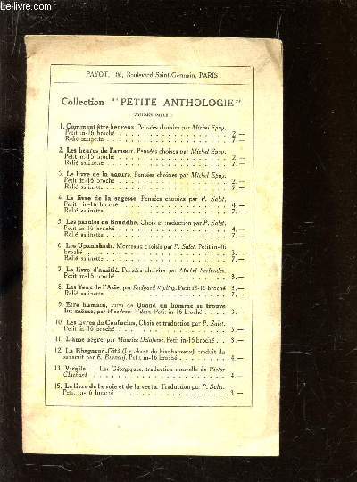 1 CATALOGUE DE PAYOT .