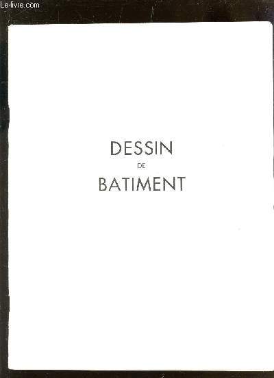 DESSIN DE BATIMENT - PLANCHES / CINQUIEME EDITION.