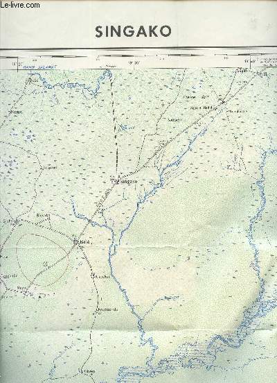 1 CARTE COULEURS DEPLIANTE - ZINGAKO- CARTE DE L'AFRIQUE CENTRALE AU 1/200 000e - FEUILLE NC-34-VIII / REPUBLIQUE DU TCHAD, REPUBLIQUE CENTREAFRICAINE/ DIMENSION 65 Cm X 75 CmENVIRON. / 1ere EDITION EN OCTOBRE 1960.