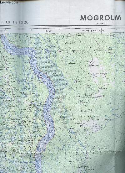 1 CARTE COULEURS DEPLIANTE - MOGROUM - CARTE DE L'AFRIQUE CENTRALE AU 1/200 000e - FEUILLE NC-33-XXII / REPUBLIQUE DU TCHAD, REPUBLIQUE FEDERALE DU CAMEROUN/ DIMENSION 75 Cm X 70 Cm ENVIRON.