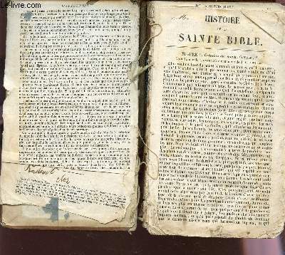 HISTOIRE DE LA SAINTE BIBLE.