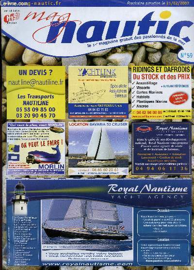 MAG NAUTIC - N59 / (1er MAGAZINE GRATUIT DES PASSIONNE DE LA MER).