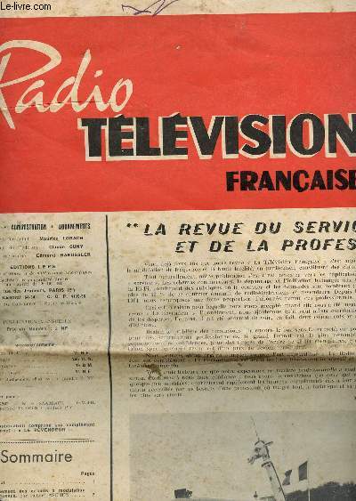 RADIO TELEVISION FRANCAISE + LE REVENDEUR EN DATE DE SEPTEMBRE 1961 (N9) / NON A LA TEAXE ADDITIONNELLLE RTF - LA TELEVISION A LA CAMPAGNE - ELECTRO-MENAGER NOUVEAUX TELEVISUERS TEVALUX - L4ALIGNEMENT DES CIRCUITS A MODULATION DE FREQUENCE ...