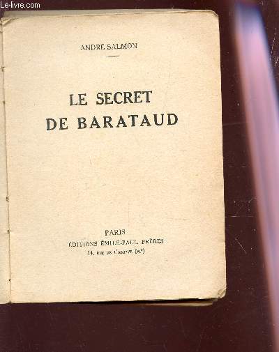 LE SECRET DE BARATAUD.