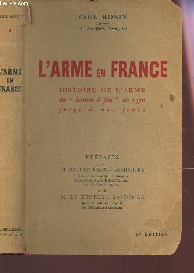 L'ARME EN FRANCE - Histoire de l'arme du 