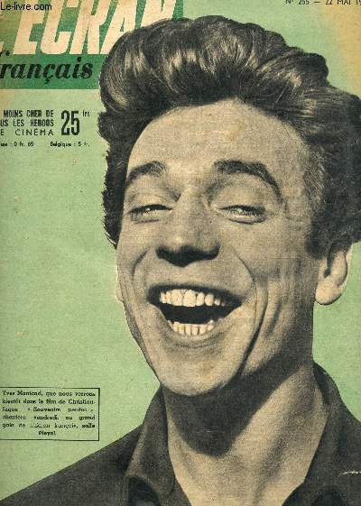 L'ECRAN FRANCAIS - N255 - 22 MAI 1950 / YVES MONTAND dans 