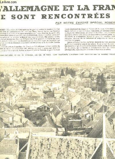 REVUE ILLUSTREE : L'ALLEMAGNE ET LA FRANCE SE SONT RENCONTREES ICI - J'AI REFAIT LE TRAJET DU MARECHAL QUI MARCHAIT VERS LE FUHRER - LAVAL PRIS LE 1er CONTACT - EN 5 JOURS LE FURHER PARCOURT 3 PAYS ET RENCONTRE 3 CHEFS D'ETAT - ICI, UN GENERAL etc...