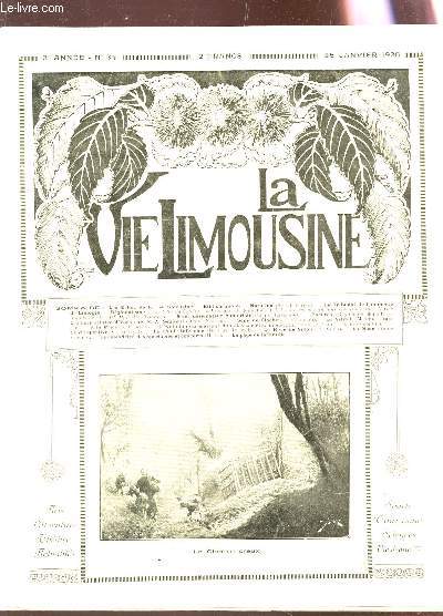 LA VIE LIMOUSINE - 3e ANNEE - N34 - 25 jav 1928 / Matutina - Le tribunal de commerce de Limoges - La 