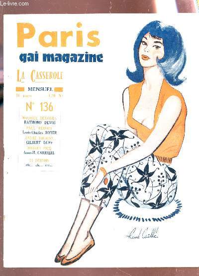 PARIS GAI MAGAZINE , LA CASSEROLE /