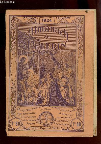 ALMANACH DU PELERIN - ANNEE 1924.