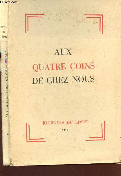 AUX QUATRE COINS DE CHEZ NOUS / JOURNEES DU LIVRE.