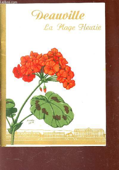 DEAUVILLE, LA PLAGE FLEURIE - ANNEE 1955 (BROCHURE).