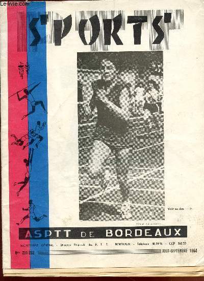 SPORTS - N231-232 - AOUT-SEPTEMBR 1964 /
