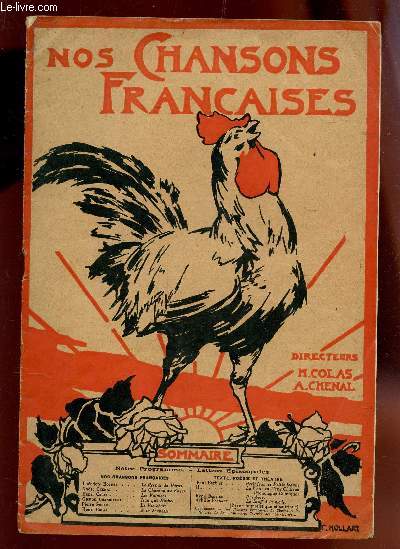 NOS CHANSONS FRANCAISES - N1 - 1eR octobre 1920 / le retour du hros - La chanson du foyer - Les falaises - Jean qui buche - la vie chere - A la jeunesse - etc...