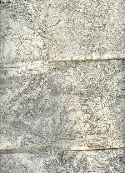 1 CARTE NOIR ET BLANC DEPLIANTE DE BEAUVAIS - N32 / DE DIMENSION 60 Cm X 90 Cm ENVIRON.