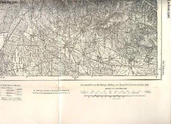 1 CARTE EN NOIR ET BLANC DEPLIANTE DE GEBWEILER - N642 / DE DIMENSION 34 Cm X 54 Cm ENVIRON / KARTE DES DEUTSCHEN REICHES