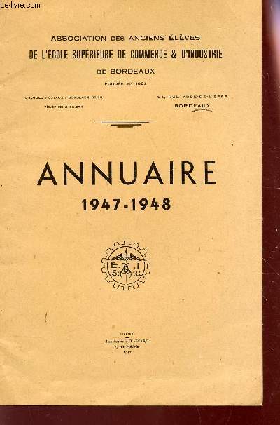 ANNUAIRE 1947-1948.