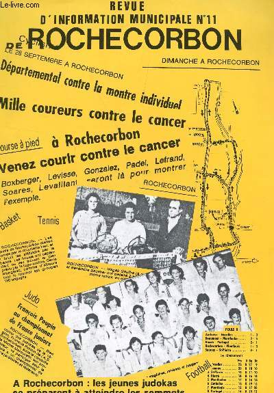 ROCHECORBON - N11 - DECEMBRE 1987 / Les jeunes judokas se prparent a atteindre les sommets / Vie de la commune / vie sdes associations / Informations sportives / Entre nous etc...