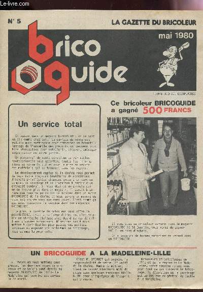 BRICO-GUIDE / N5 - MAI 1980 - LA GAZETTE DU BRICOLEUR.