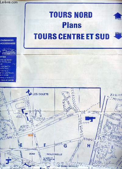 PLAN DE TOURS - PLAN ESTAIT DU G.P. TOURS - 28e EDITION.
