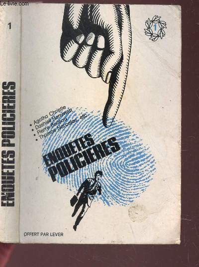 ENQUETES POLICIERES / Agatha Christie - D. Hammett - P. BOileau - TH. Narcejac etc.... / TOME 1.