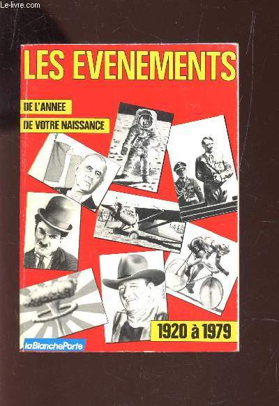 LES EVENEMENTS : DE L'ANNEE DE VOTRE NAISSANCE - 1920  1979.