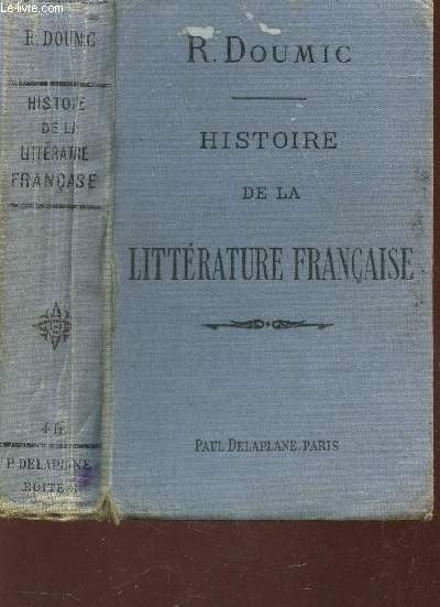 HISTOIRE DE LA LITTERATURE FRANCAISE
