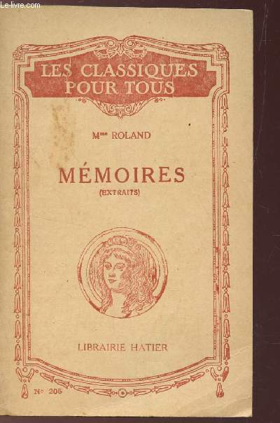 MEMOIRES (EXTRAITS) / N205 de la collection 3les classiques pour tous