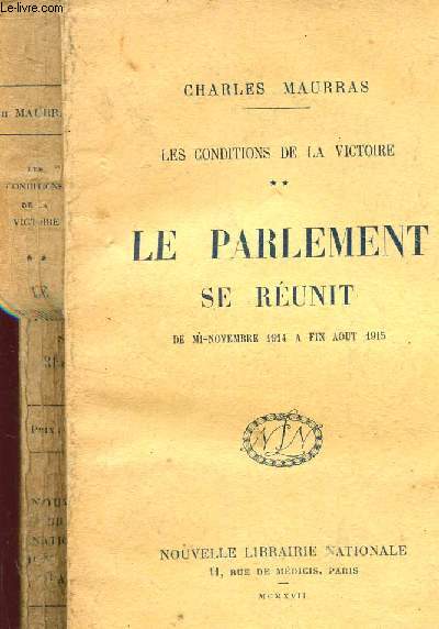 LE PARLEMENT SE REUNIT -