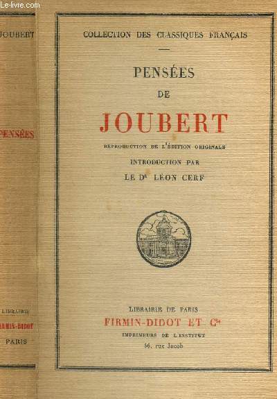 PENSEES DE JOUBERT.