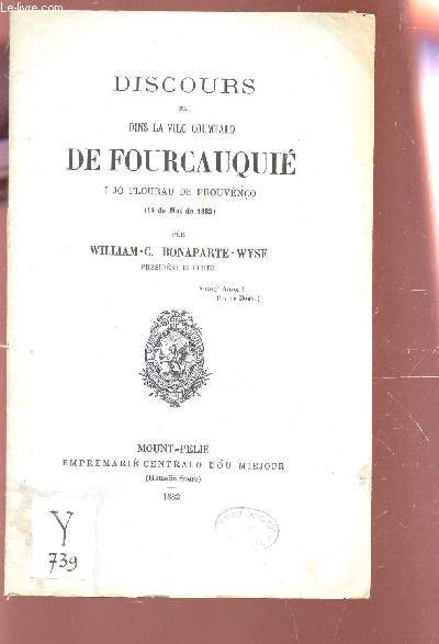 DISCOURS FA DINS LA VILO DE FOURCAUQUIE - I JO FOULRAU DE PROUVENCO (14 DE MAI DE 1882).