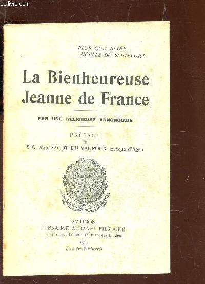 LA BIENHEUREUSE JEANNE DE FRANCE