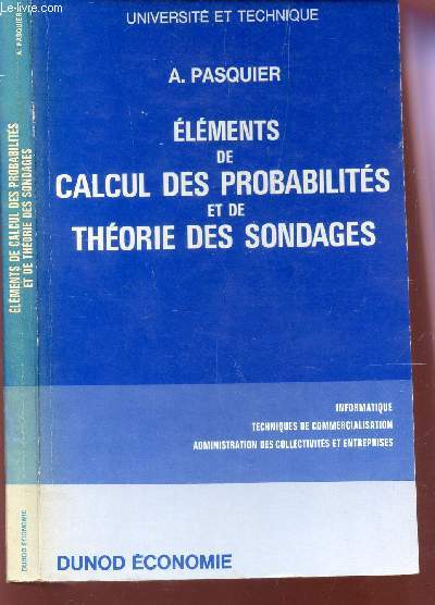 ELEMENTS DE CALCUL DES PROBABILITES ET DE THEORIE DES SONDAGES / COLLECTION 