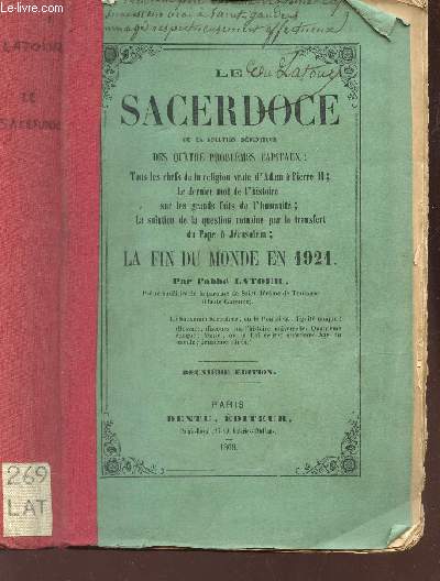 LE SACERDOCE DE LA SOLUTION FIFINJITIVE DES QUATRE PROBLEMES CAPITAUX : Tous les chefs de la religion vraie d