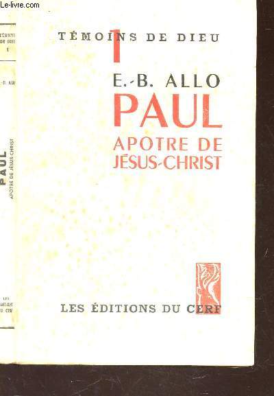 PAUL APOTRE DE JESUS-CHRIST / 