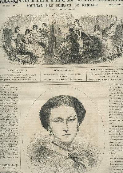 L'ILLUSTRATEUR DES DAMES - 2e Anne - N49 - 7 Dec 1862 / Princesse Hl,e d'Angleterre / 0Un picador du cirque de Saragosse / Le chateau de Lran / Place de cAroussel / La mode en Espagne et en Portugal /Nouvelle prime de l'illustrateur - Album de photo