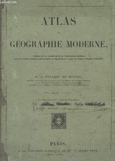 ATLAS DE GEOGRAPHIE MODERNE